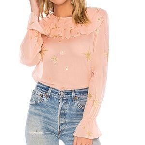 For Love And Lemons Gilded Star Blouse